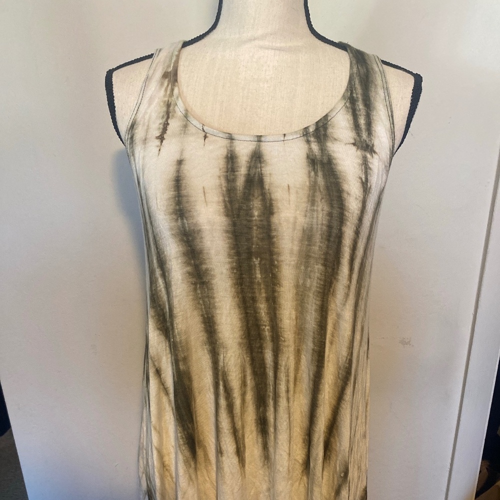 Alya Tie Dye Sleeveless Summer Dress-XS